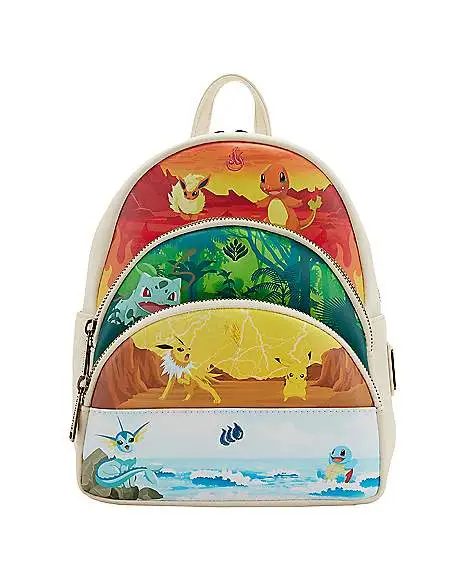 Spirit Halloween Loungefly Elements Pokemon Mini Backpack 3 Spirit Halloween Loungefly Elements Pokemon Mini Backpack