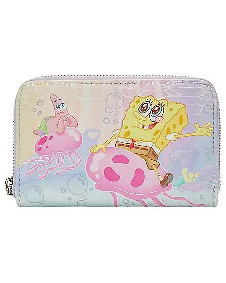 Spirit Halloween Loungefly Pastel Jellyfish Zip Wallet - SpongeBob SquarePants 4 Spirit Halloween Loungefly Pastel Jellyfish Zip Wallet - SpongeBob SquarePants - Image 2