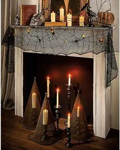 Spirit Halloween Spider Mantel Cover