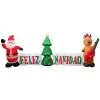 Spirit Halloween 4 Ft Light Up Feliz Navidad Inflatable Decoration 1 Spirit Halloween 4 Ft Light Up Feliz Navidad Inflatable Decoration -Spirit Halloween Boutique 07514565 a